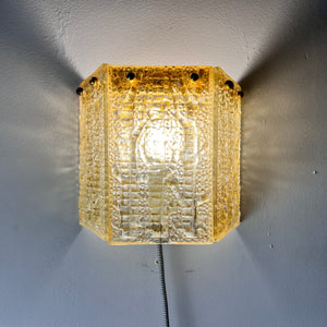Wandlampe von Orrefors aus Schweden