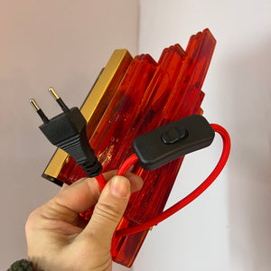 Wandlampe rot von Claus Bolby