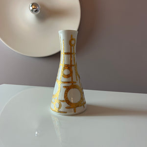 Vase weiß gold von Vera Kristansen für Lilien Porzellan