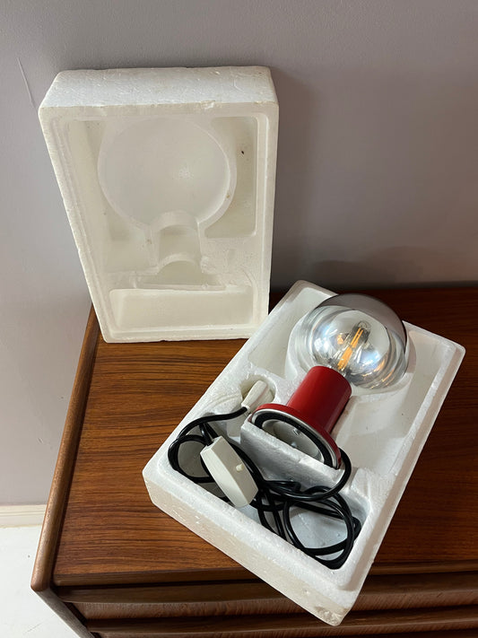 Tischlampe Big Globe rot von Motoko Ishii für STAFF