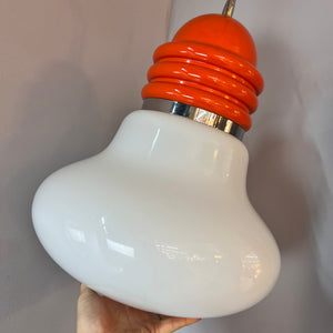 Hängelampe orange weiß von Tronconi