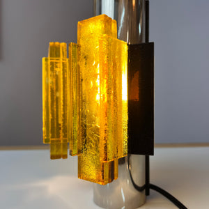 Wandlampe gelb schwarz von Claus Bolby für Cebo