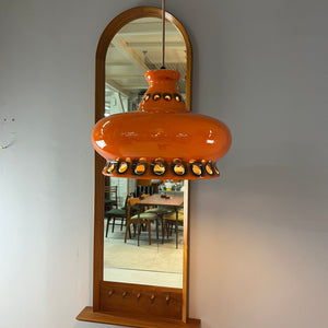 Keramiklampe orange aus Westdeutschland