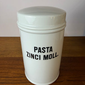 Apothekerdose Pasta Zinci Moll. weiß Porzellan - 1000 ml