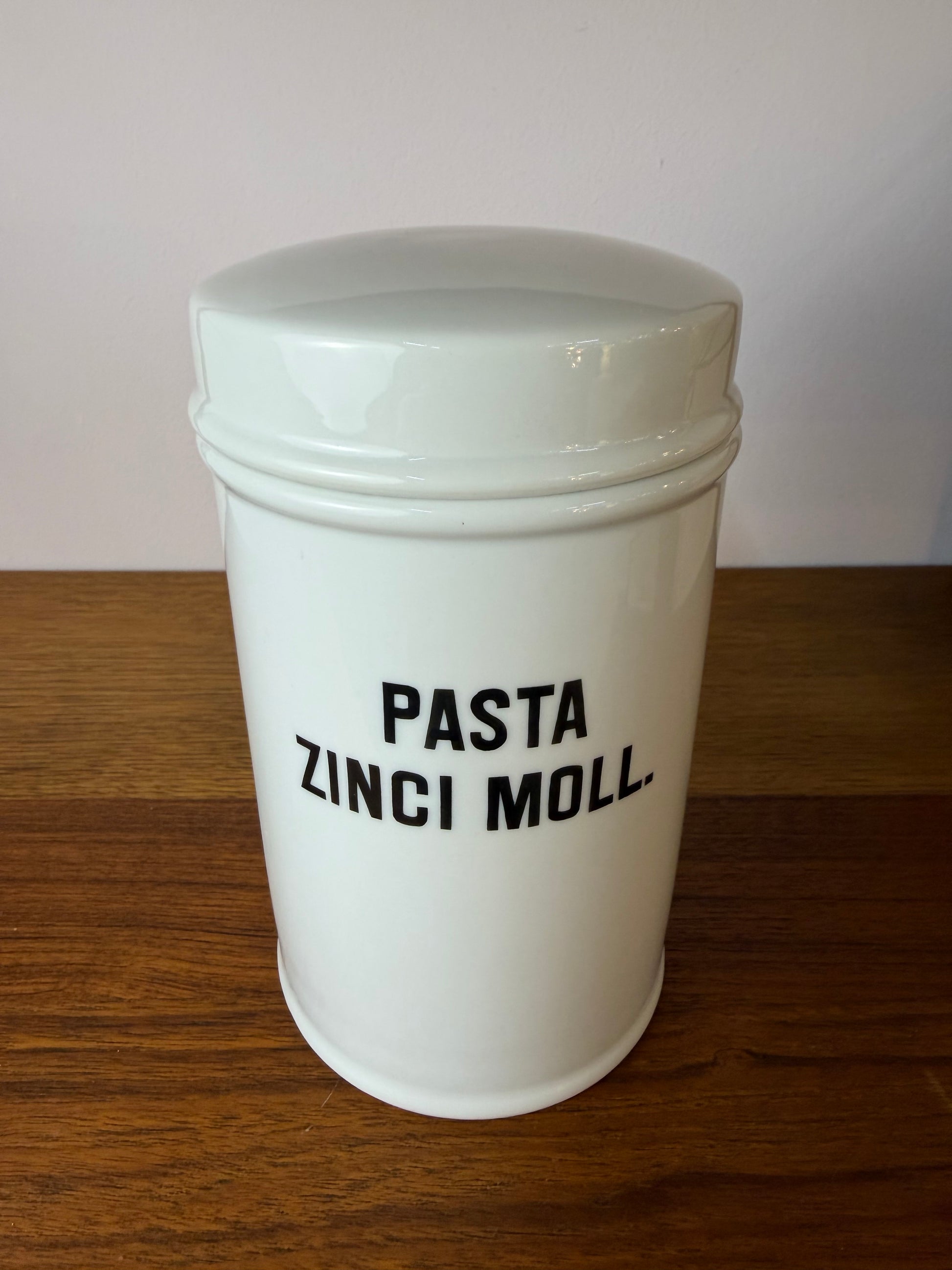 Apothekerdose Pasta Zinci Moll. weiß Porzellan - 1000 ml