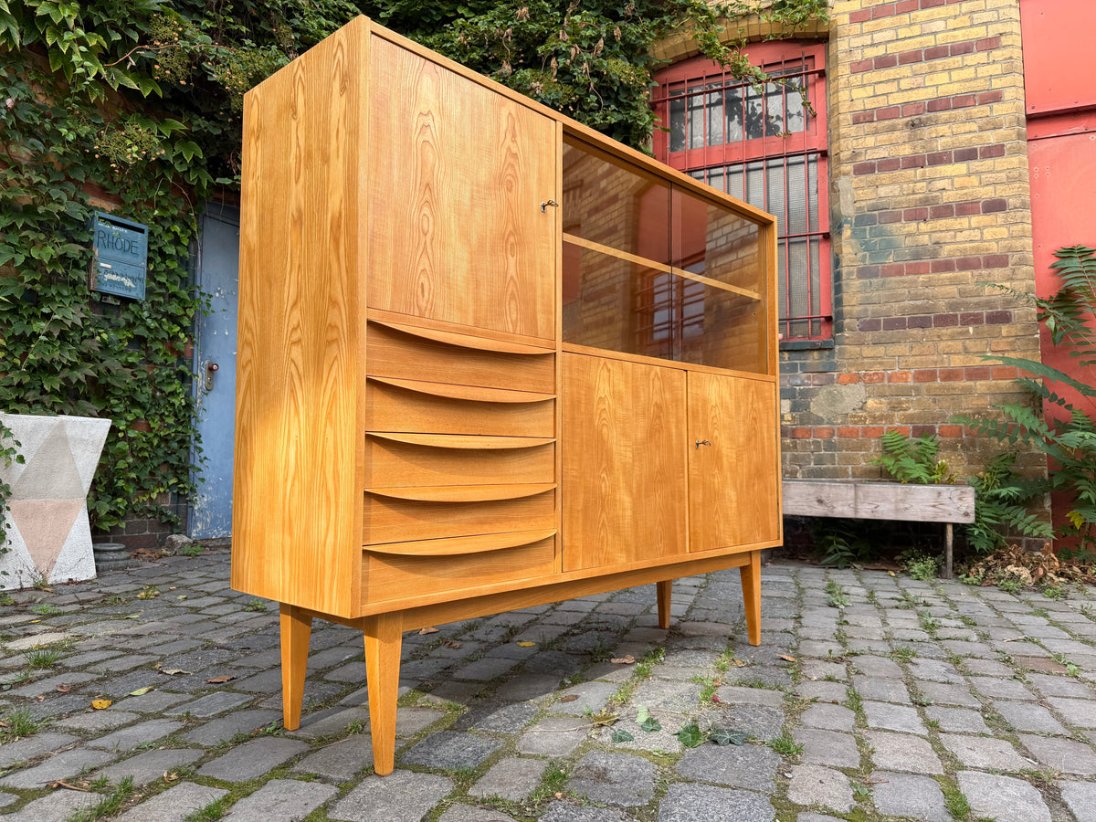 Highboard Typ 602/G Esche von Franz Ehrlich für Hellerau