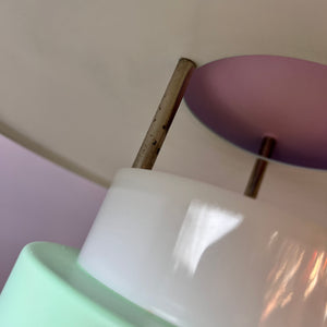 Tischlampe neu lackiert rosa mint