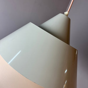 Lamellenlampe Zone weiß von Jo Hammerborg für Fog & Mørup