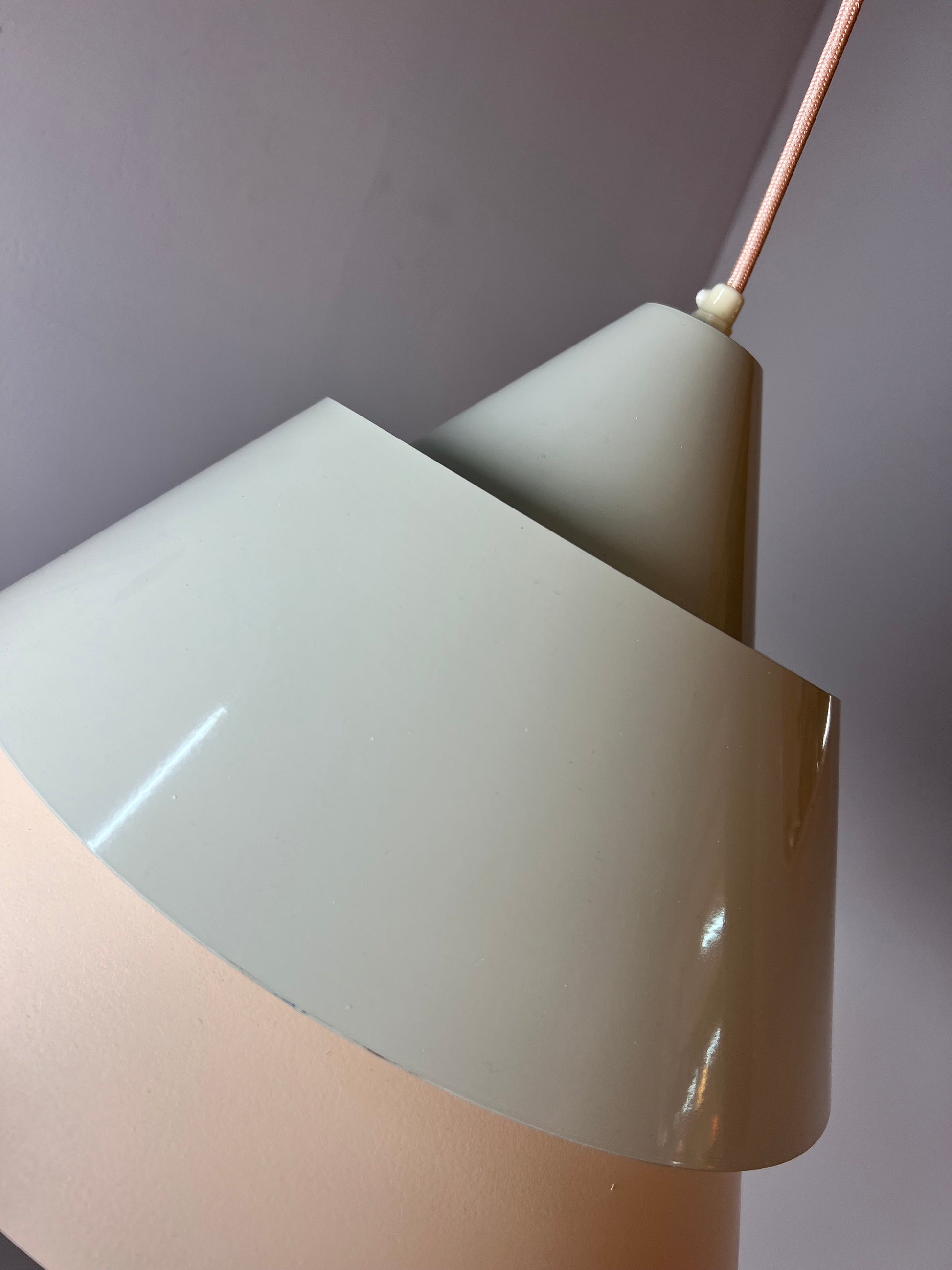 Lamellenlampe Zone weiß von Jo Hammerborg für Fog & Mørup