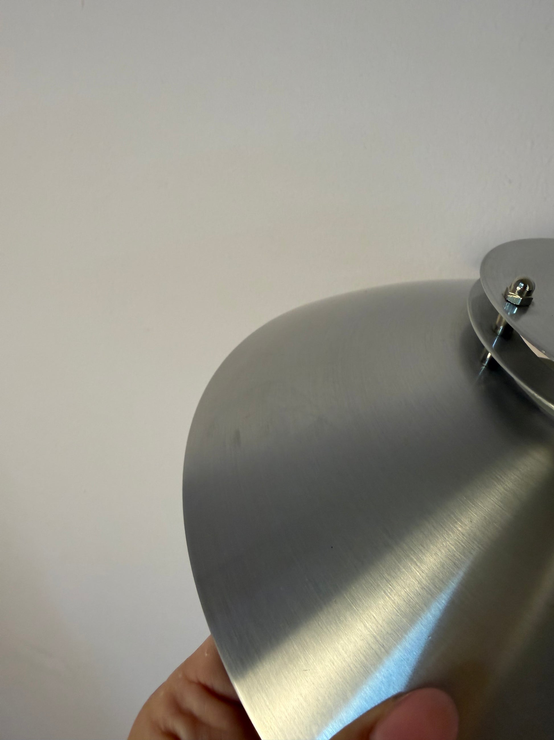 Lamellenlampe silber aus Dänemark