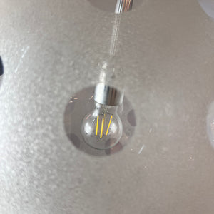 Hängelampe Glaskugel Chrom von Richard Essig