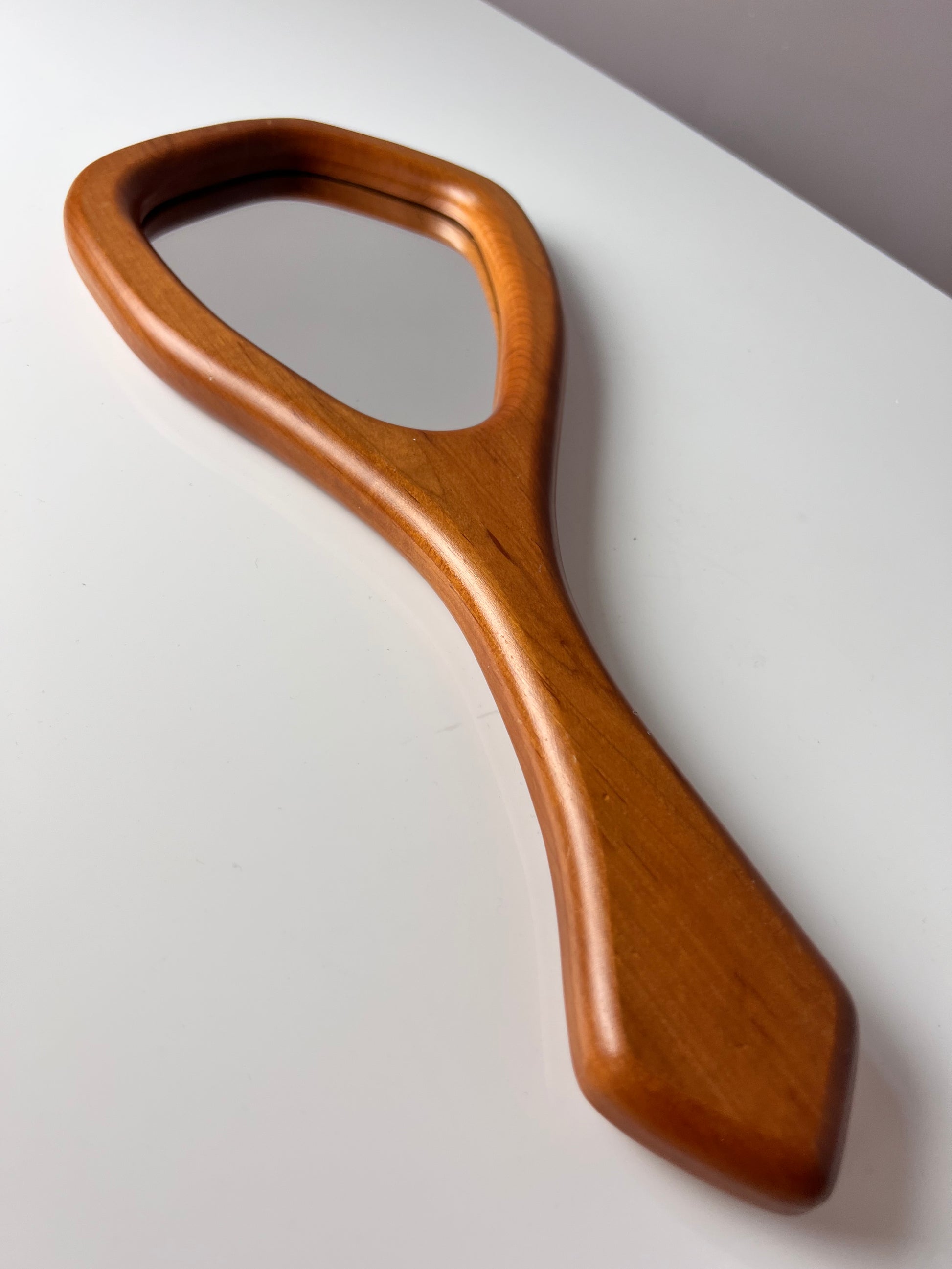 Handspiegel Buche 70er