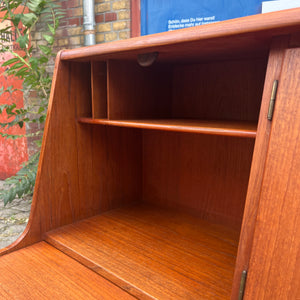 Sekretär Teak mit Spiegel aus Dänemark