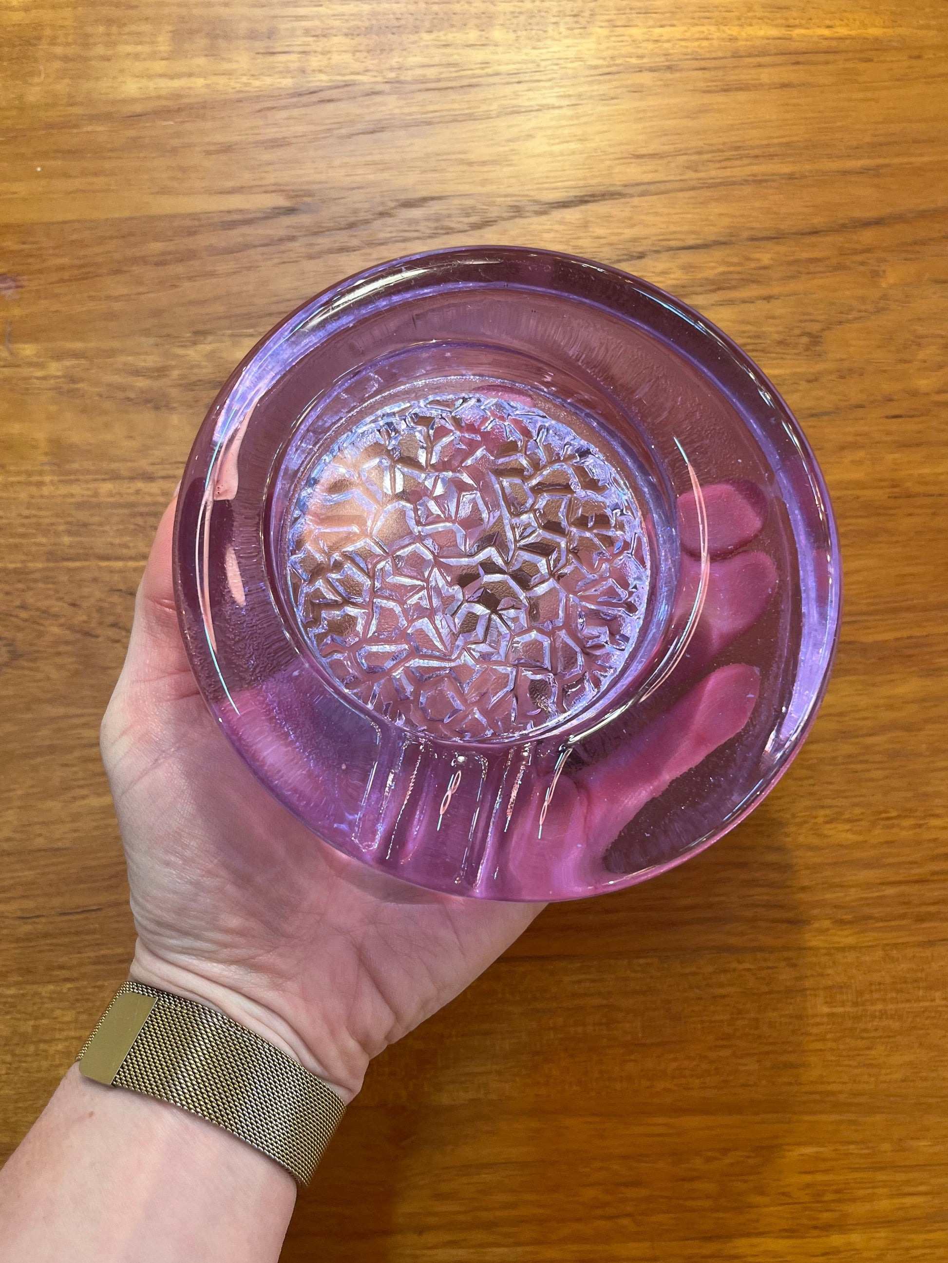 Aschenbecher flieder Neodymglas