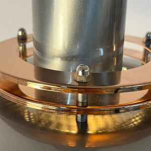Kleine Lamellenlampe Leto silber kupfer von Top Lamper