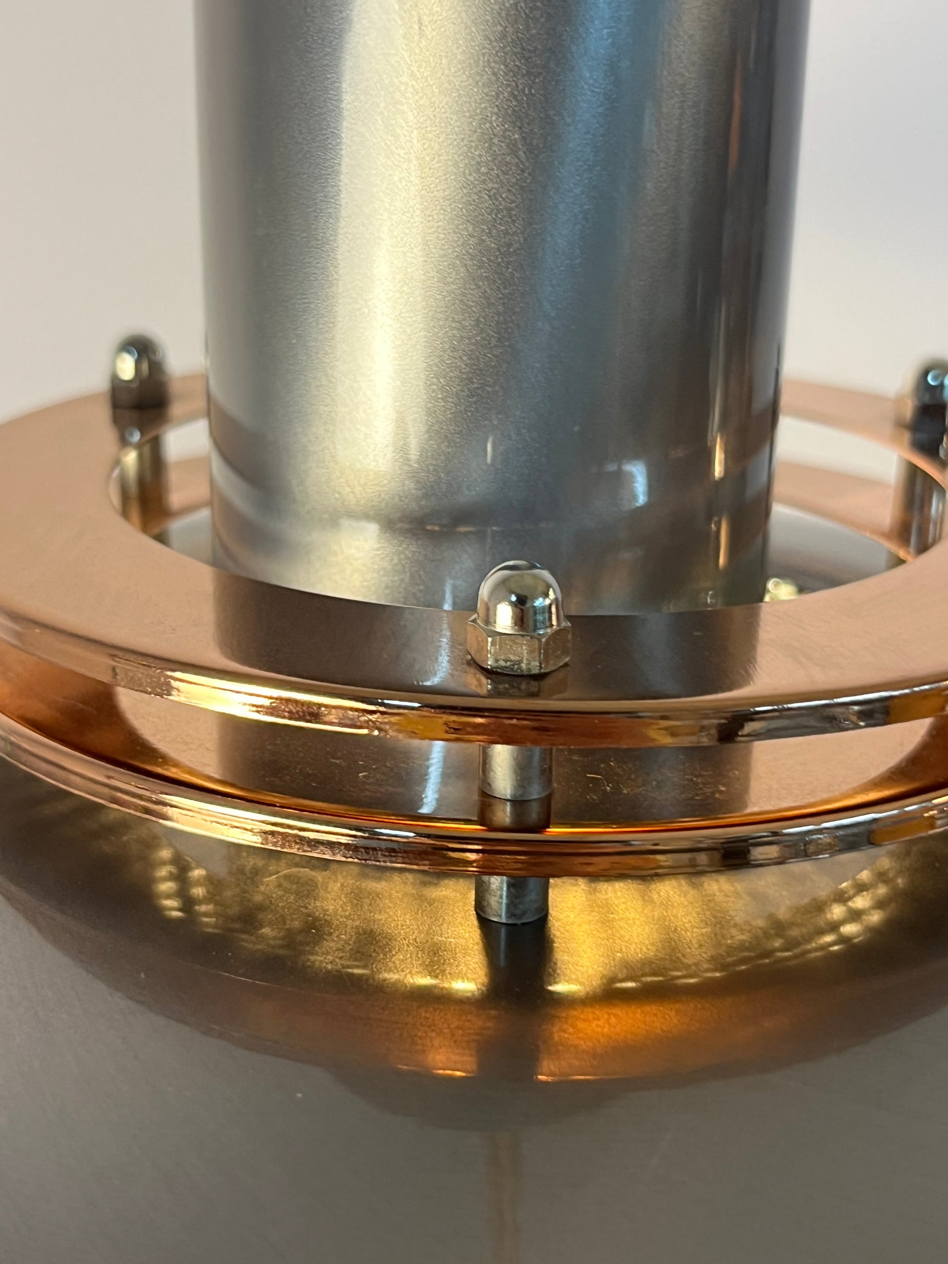 Kleine Lamellenlampe Leto silber kupfer von Top Lamper