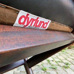 Sessel dunkelbraun Echtleder von Dyrlund