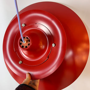 Lamellenlampe PH5 rot von Poul Henningsen für Louis Poulsen