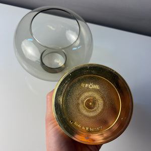 Kerzenständer Messing Rauchglas von FÖHL