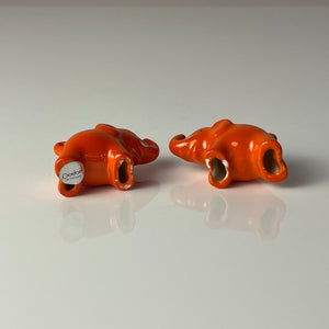 Set: 2x Mini Elefanten orange von Goebel