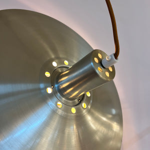 Lamellenlampe silber von Erik Jensen für Teknika