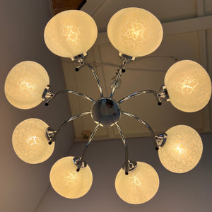 Kronleuchter mit 8 Kugeln von Richard Essig für Hustadt