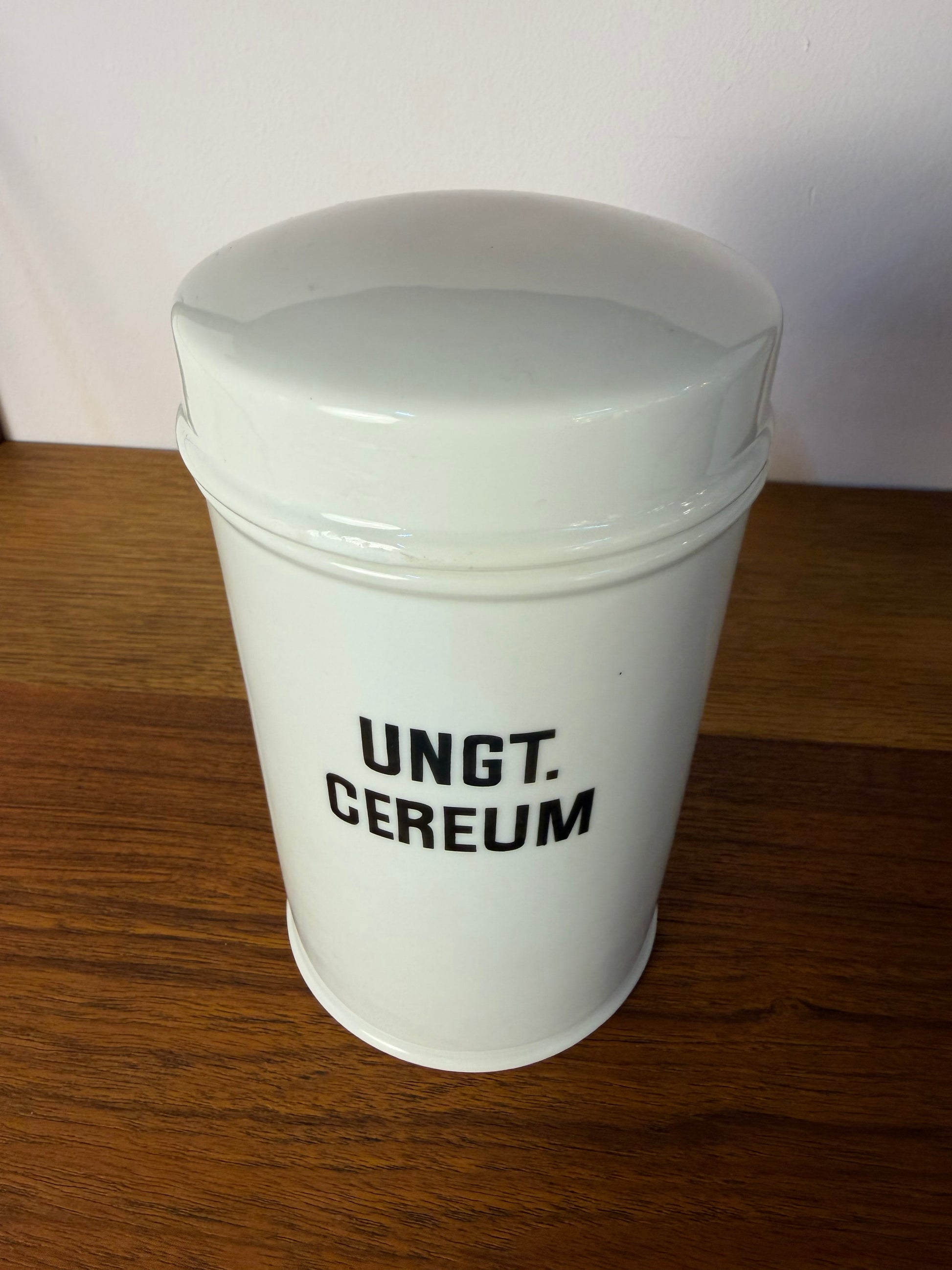 Apothekerdose Ungt. Cereum weiß Porzellan - 1000 ml