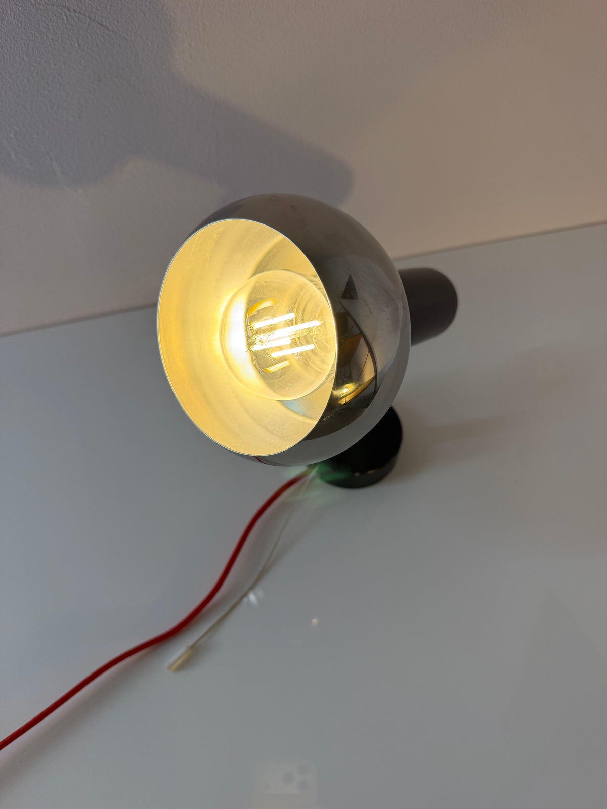 Wandlampe schwarz Chrom von Simon & Schelle (Sische)
