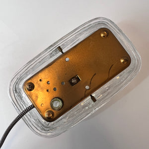 Wandlampe Strukturglas mit Kabel