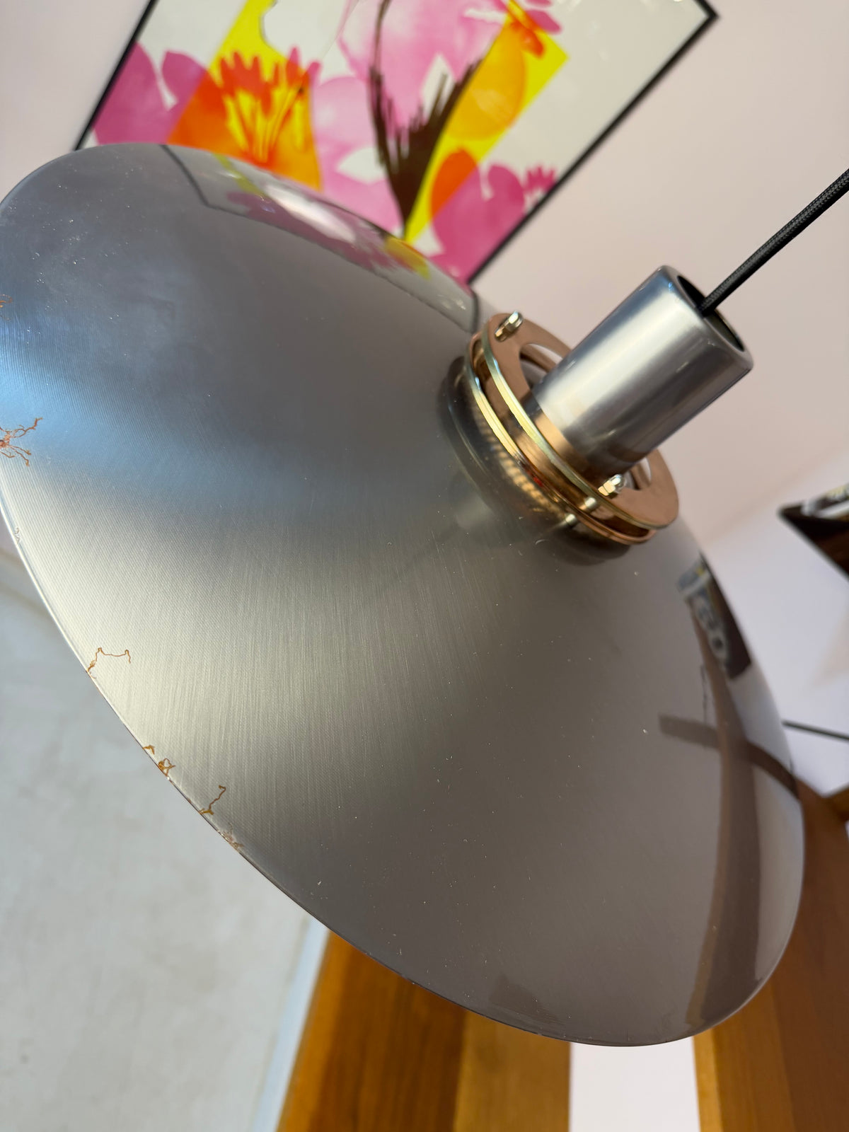 Lamellenlampe Leto silber kupfer von Top Lamper