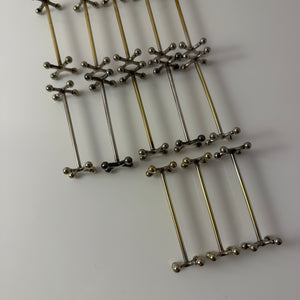 Set: 13x Besteckablage versilbert