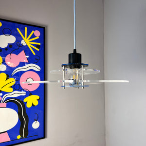 Lamellenlampe „Space“ Plexiglas aus Dänemark