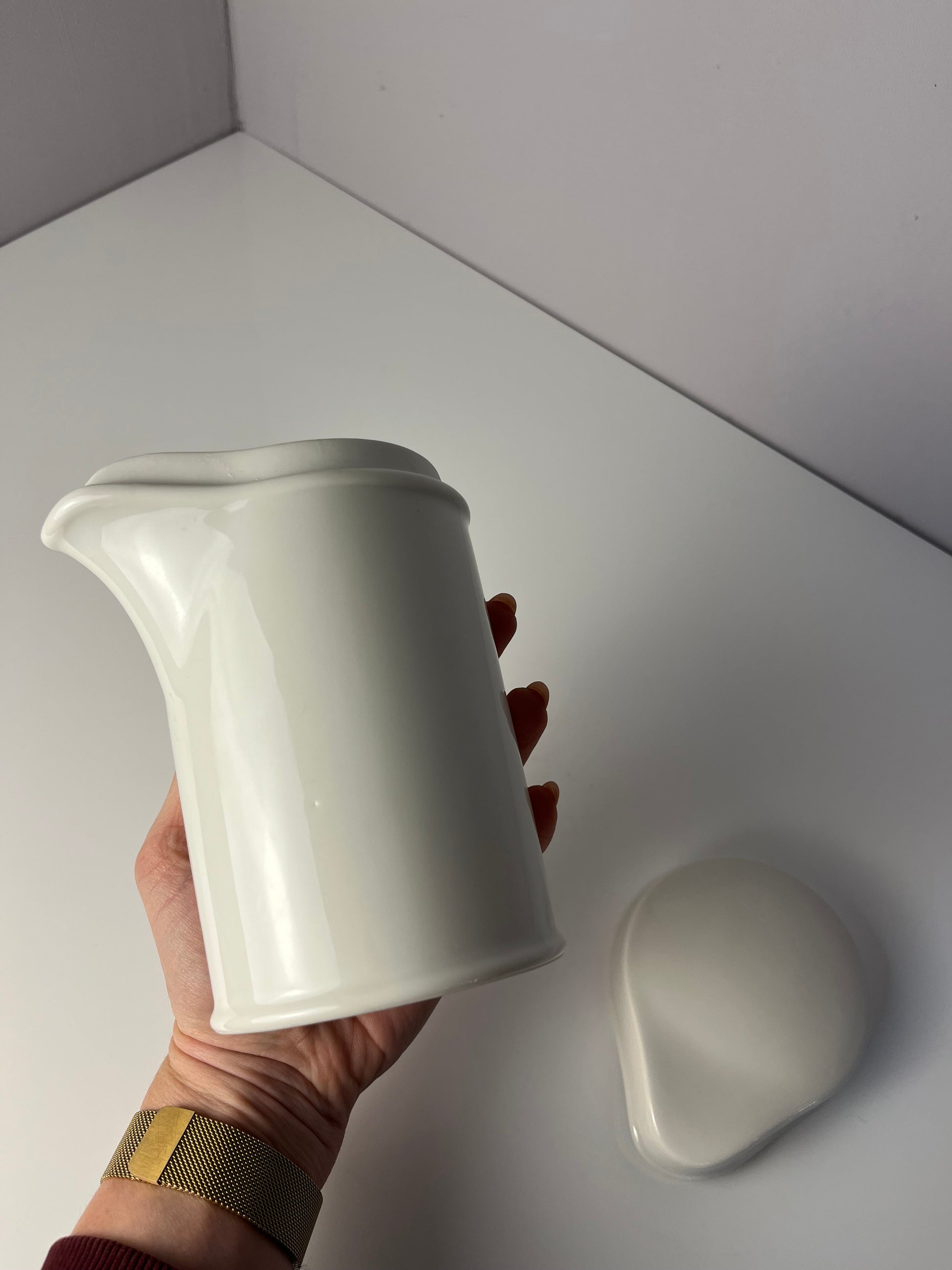 Apothekerdose Ol. Zinci weiß Porzellan