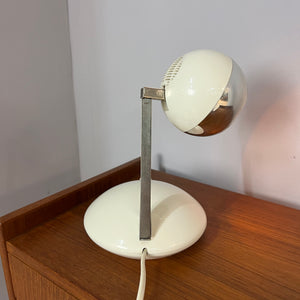 Schreibtischlampe weiß Chrom mit Teleskoparm von Eichhoff Werke