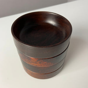 Set: 4x Schale stapelbar Palisander