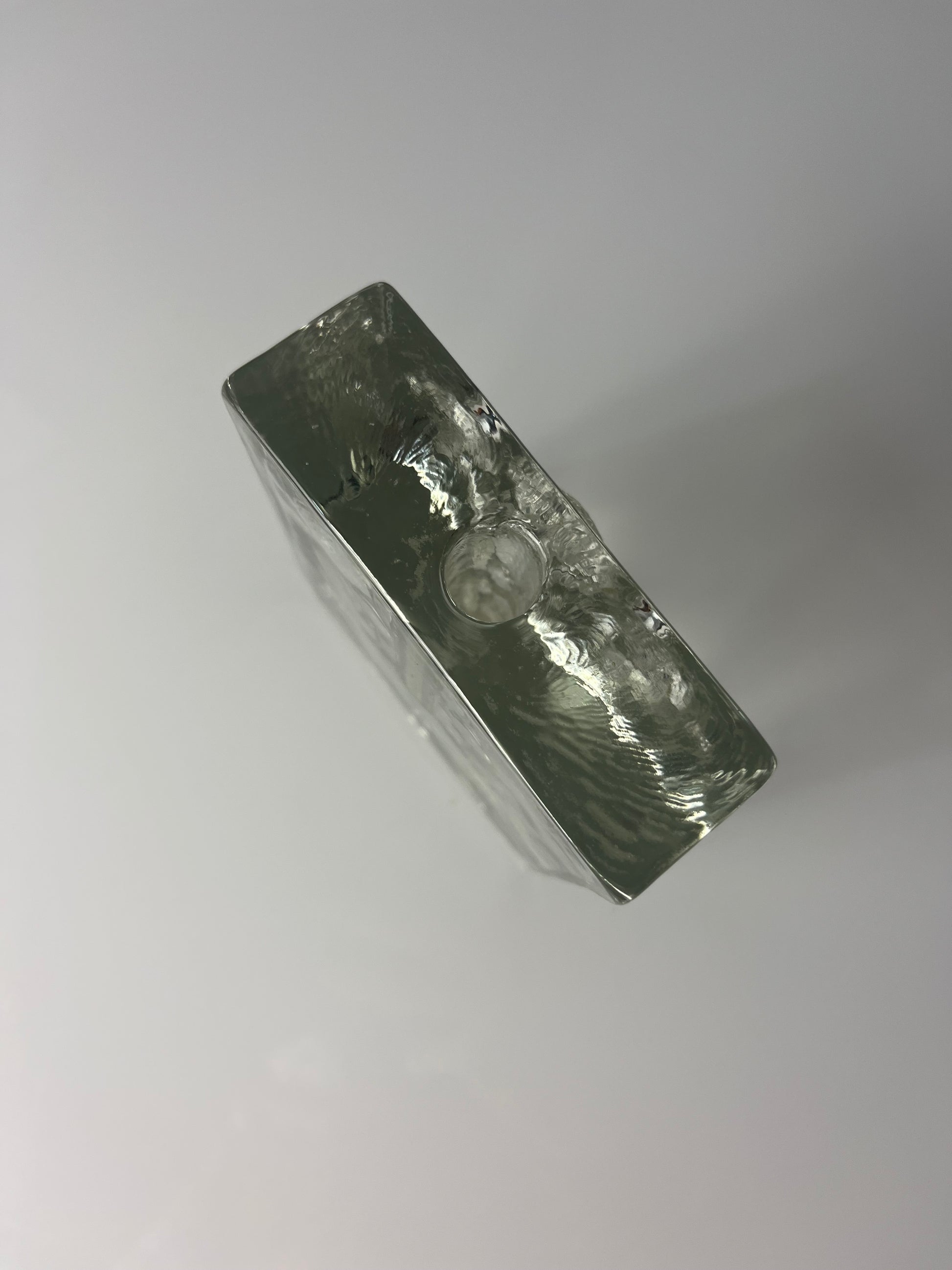 Solifleur Vase mit floralem Muster von Heiner Düsterhaus für Walther Glas