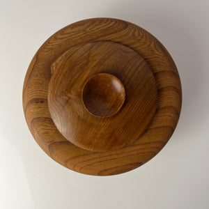 Dose Teak mit Deckel aus Dänemark