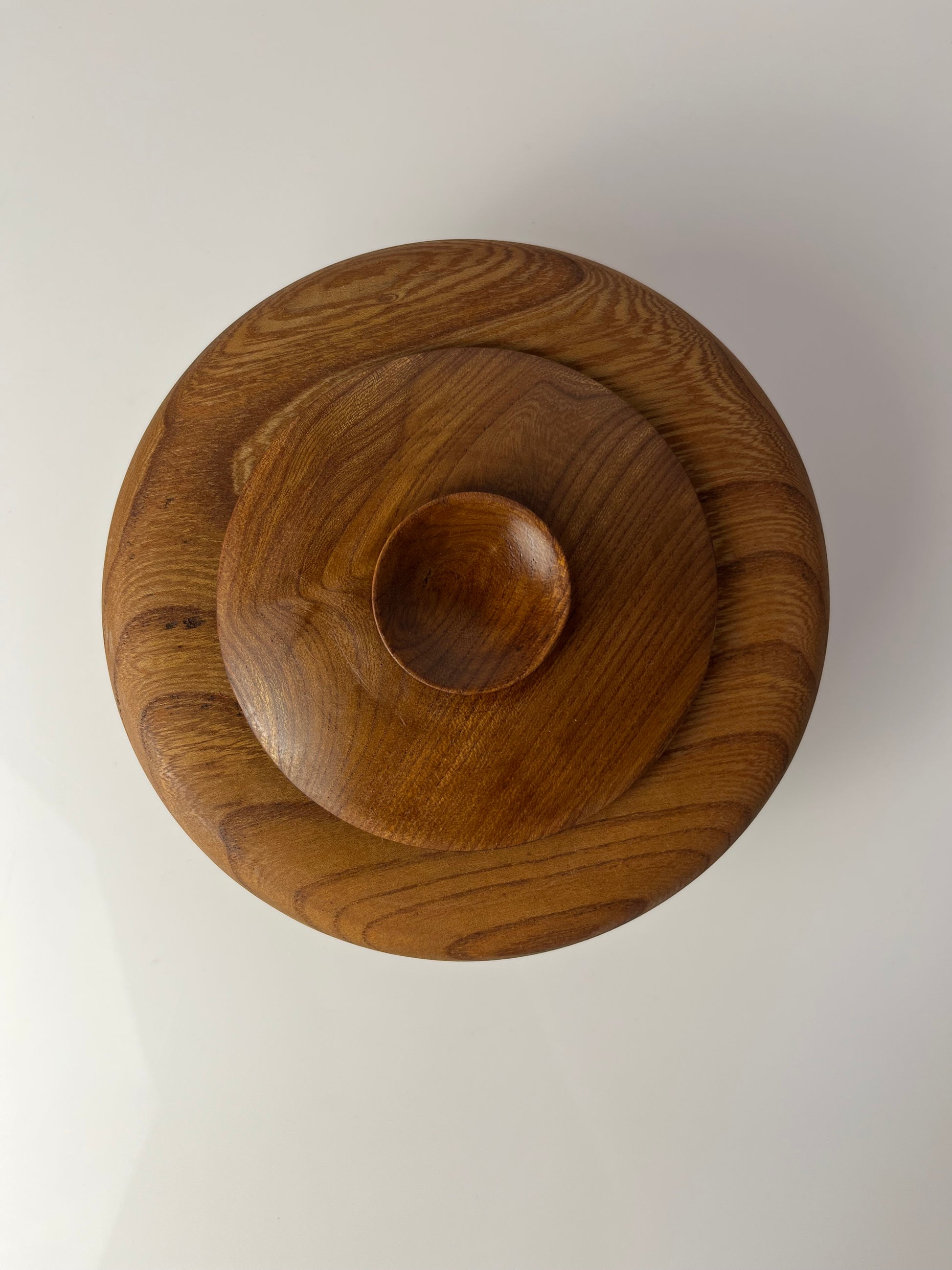 Dose Teak mit Deckel aus Dänemark