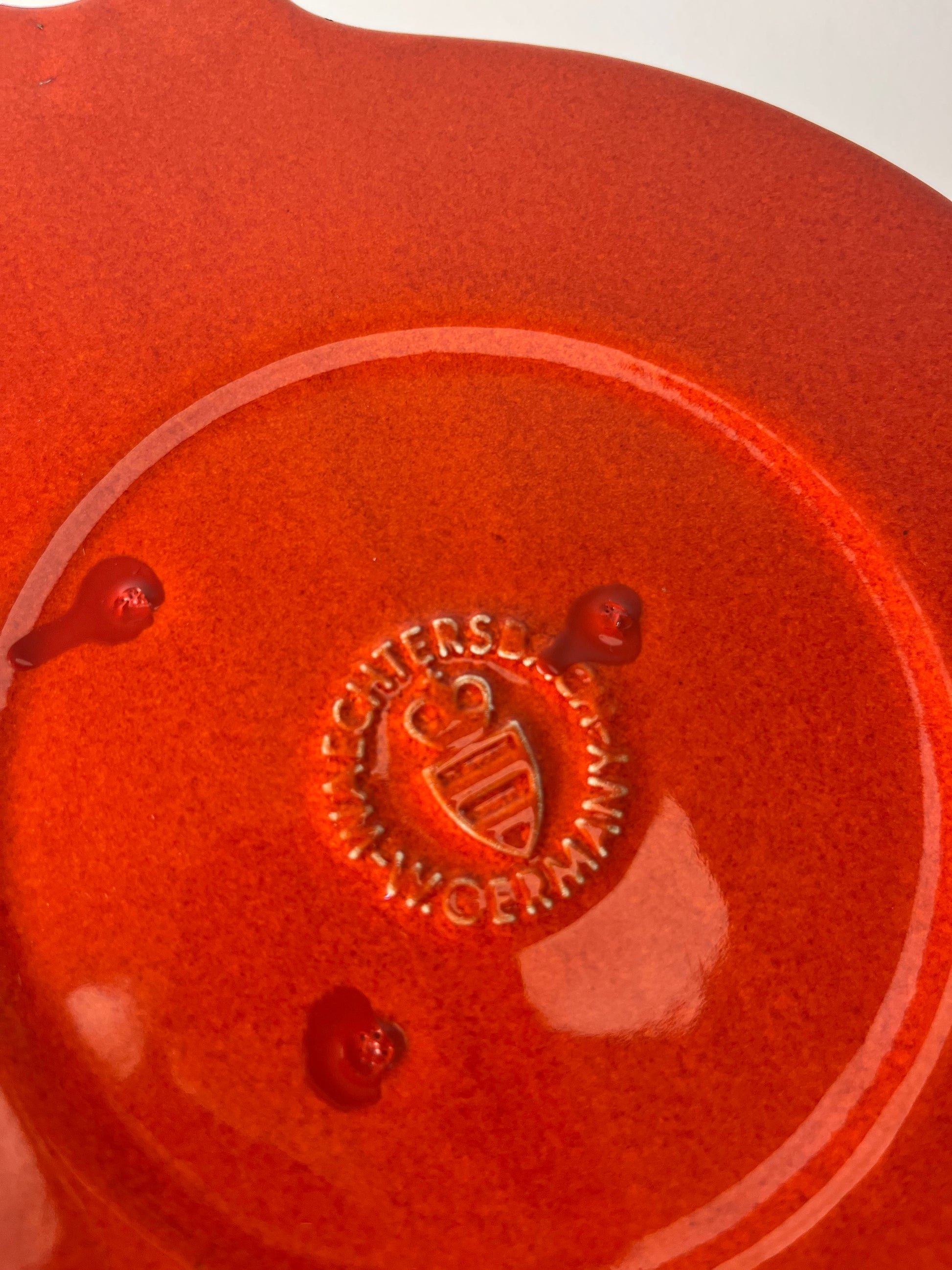 Wanddeko blau rot mit Küchenmotif von Wächtersbach