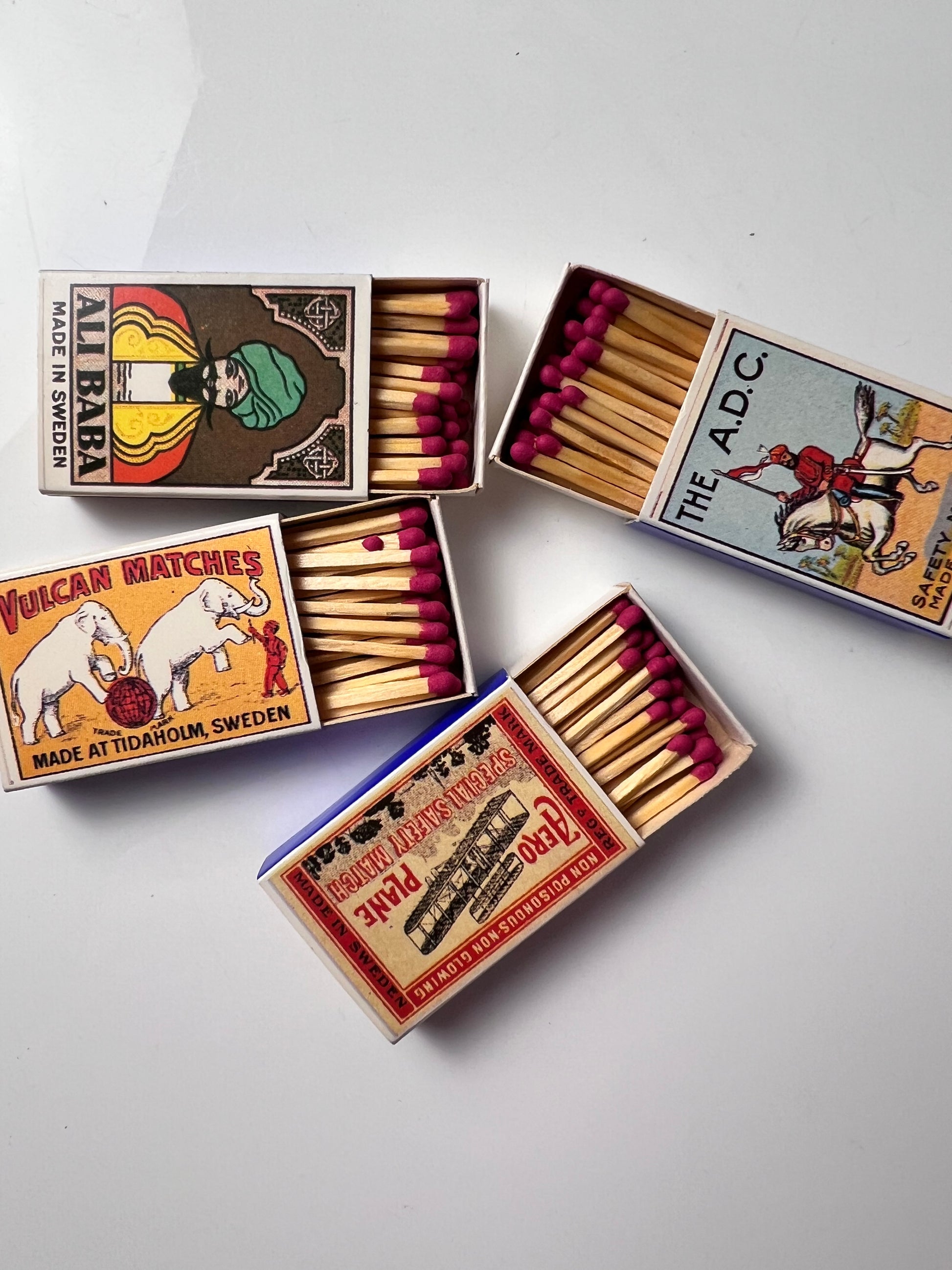 Set: Vintage Streichhölzer