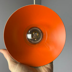 Hängelampe creme orange neu lackiert