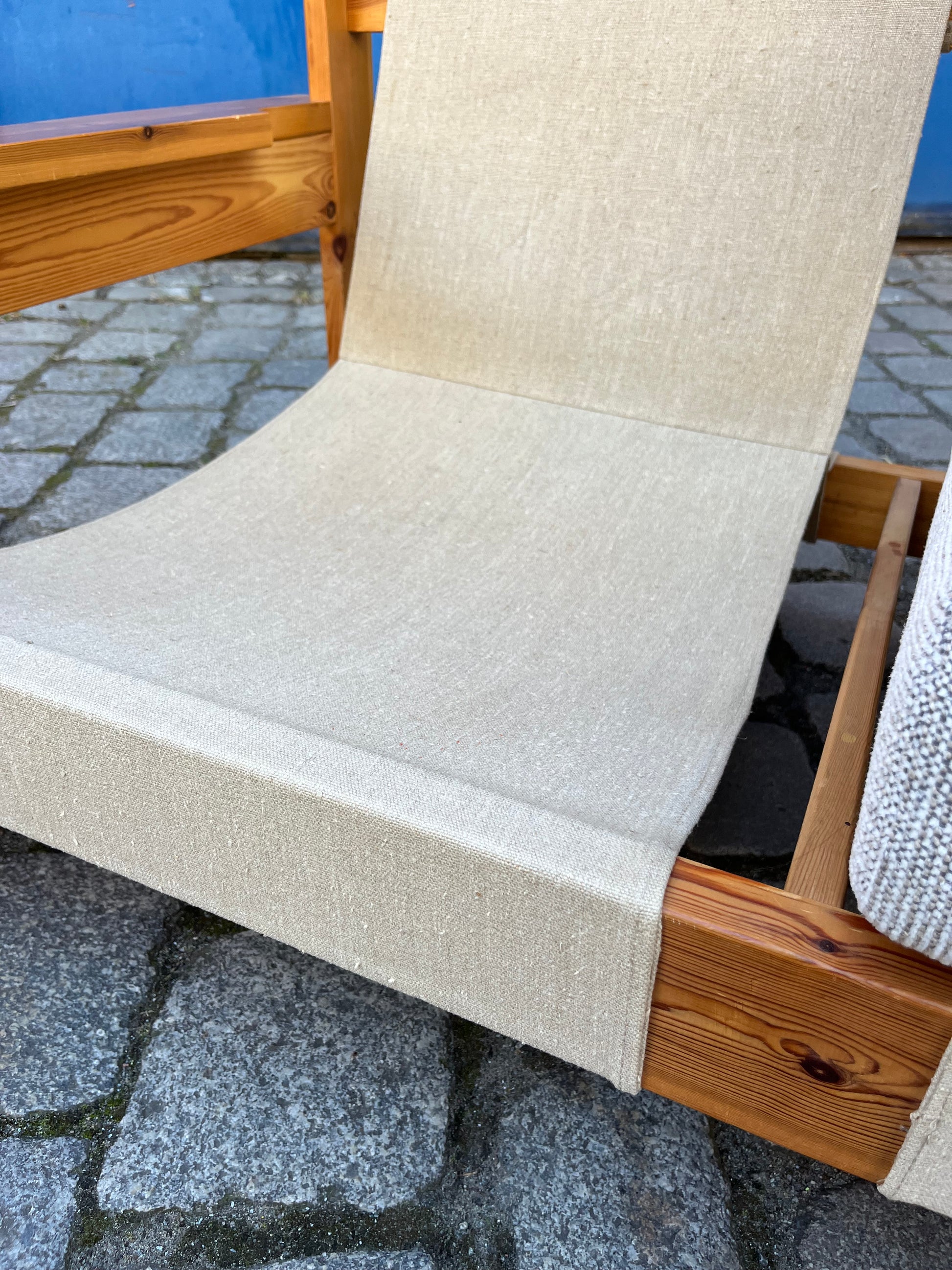 2-Sitzer Sofa beige grau Safari Style