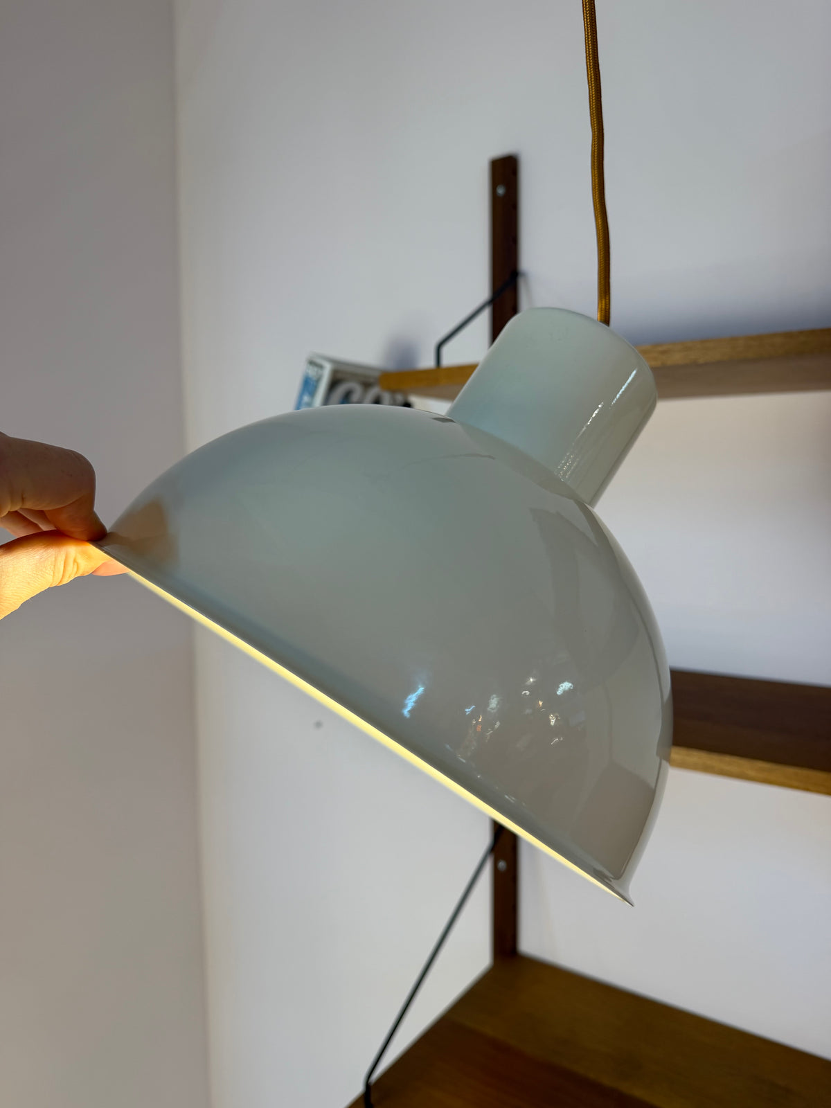 Bunkerlampe cremeweiß aus Dänemark