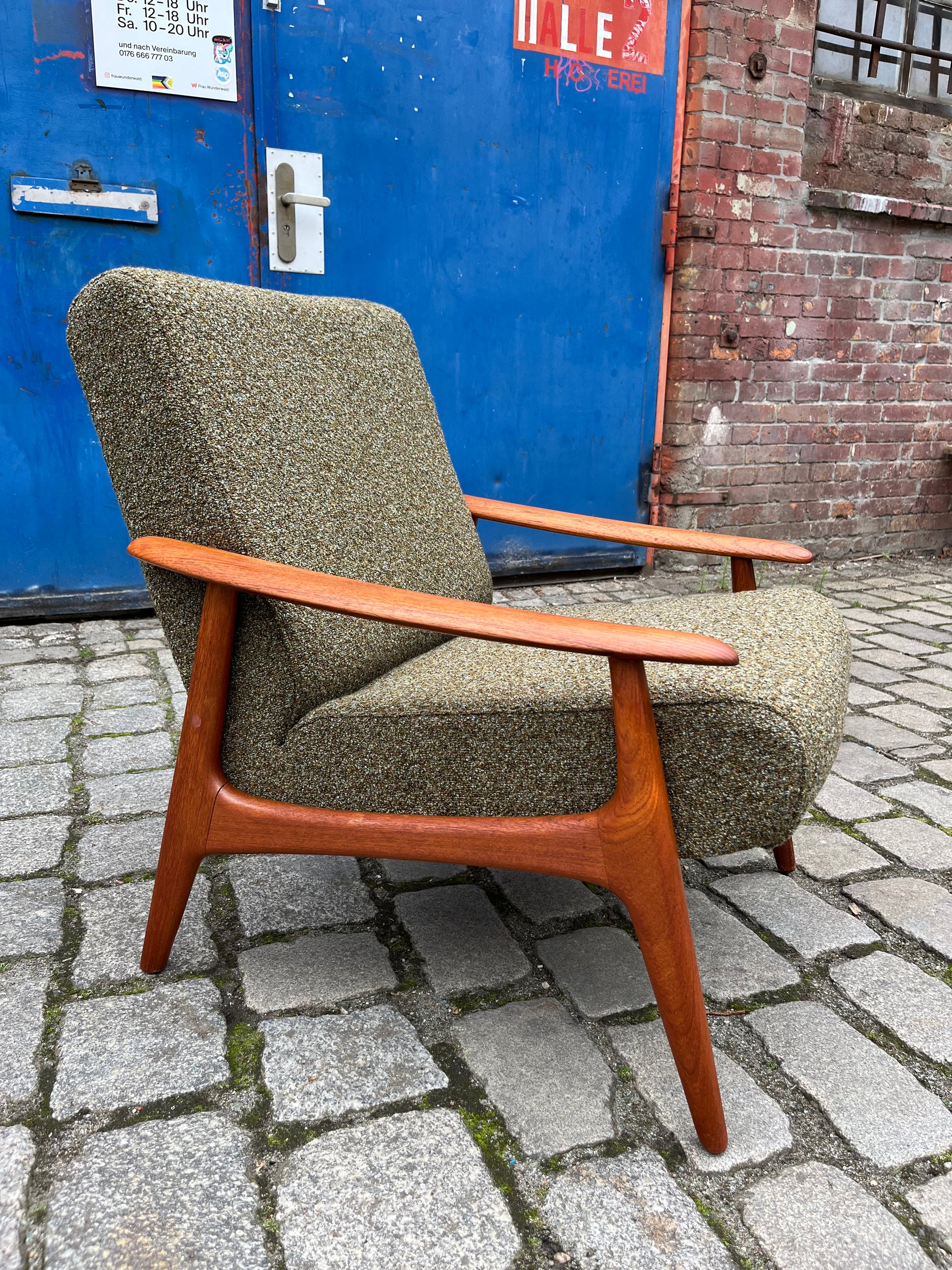 Sessel oliv Teak aus Dänemark