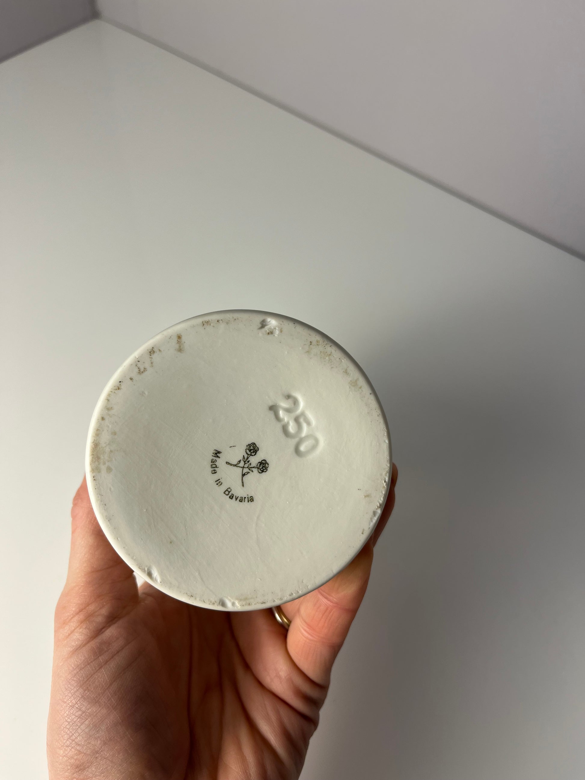 Apothekerdose Sulfur Praec. Vaselin. Alb. weiß Porzellan