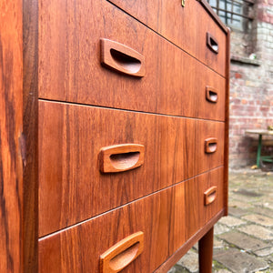 Kommode Teak mit Schloss aus Dänemark