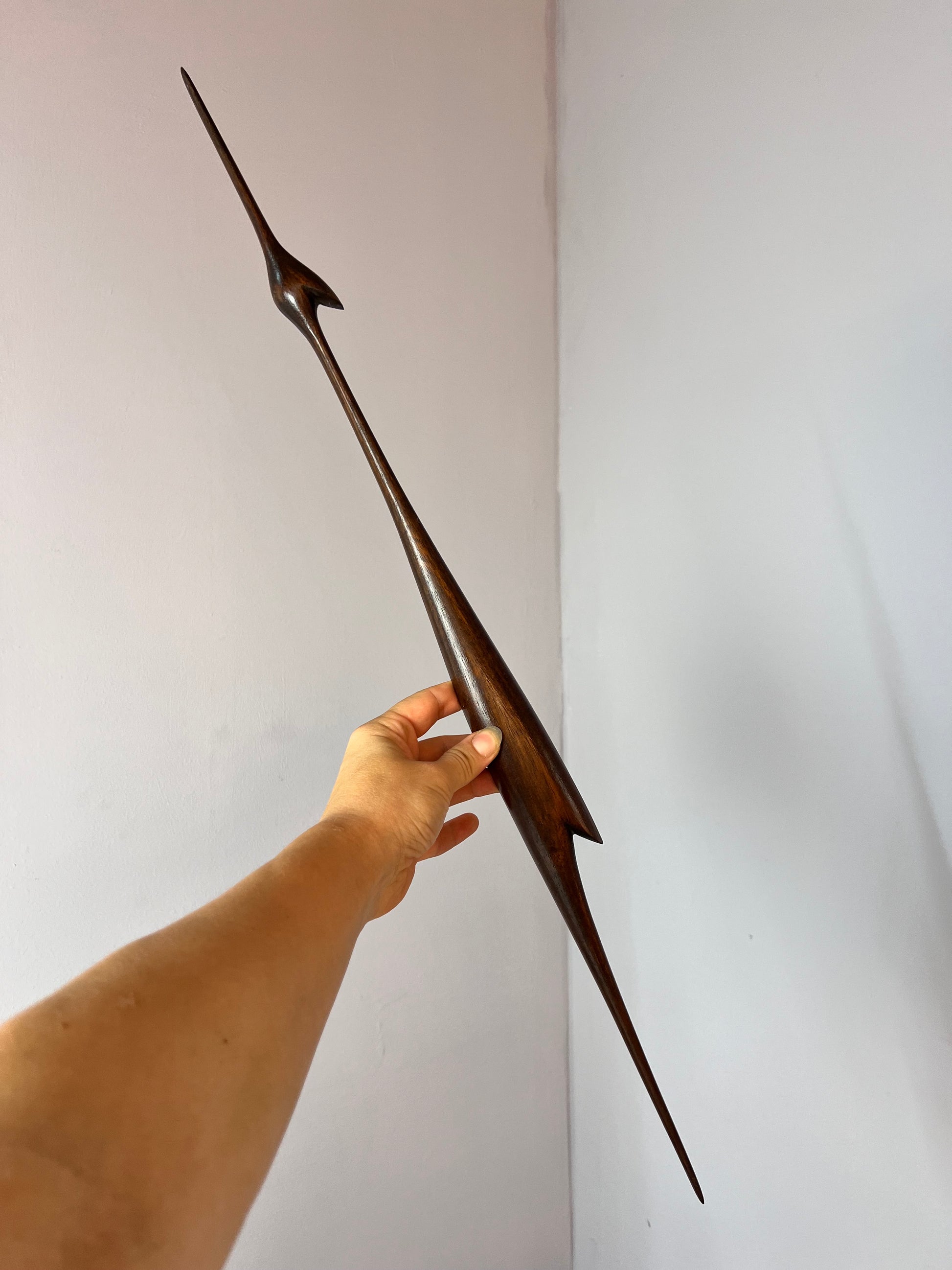 Set: Kranich Trio Teak Wandschmuck