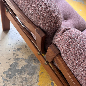 Set: Sofa mit Hocker mauve von Yngve Ekström für Swedese