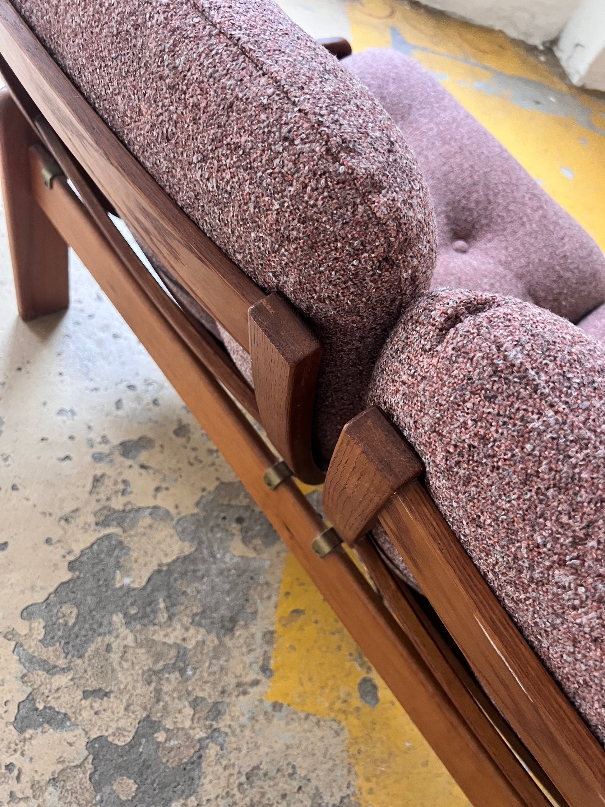 Set: Sofa mit Hocker mauve von Yngve Ekström für Swedese