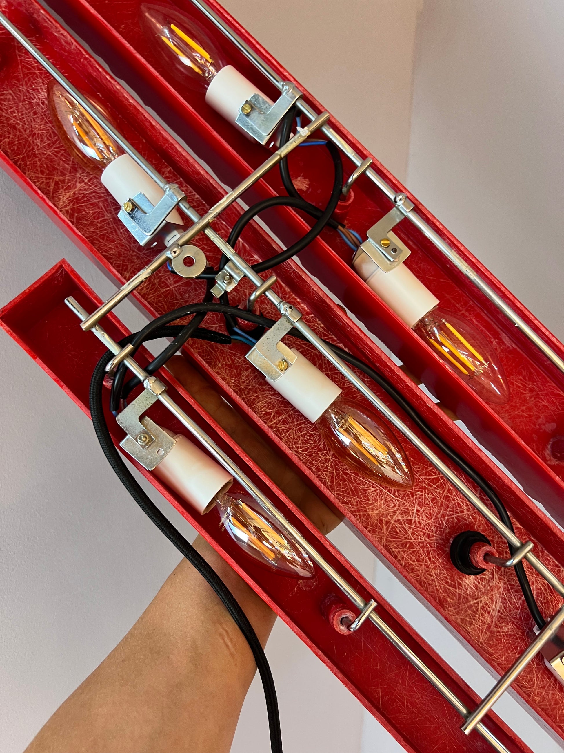 Wandlampe rot von Uwe Mersch